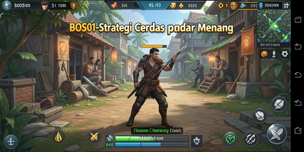 Tangkapan layar BOS01 menampilkan strategi bermain yang intens.