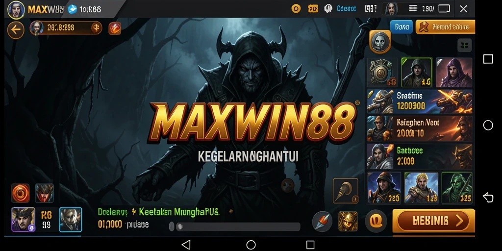 Tampilan gameplay MAXWIN88 yang menegangkan dan menyeramkan.