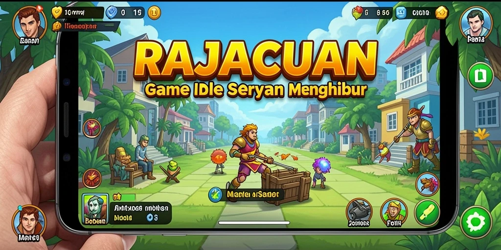 Screenshot utama RAJACUAN menampilkan gameplay yang mengasyikkan dalam mengelola kerajaan.
