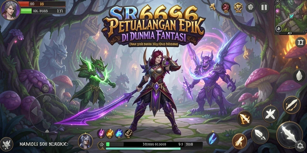 Gameplay menarik dalam dunia petualangan SR6666 yang penuh warna.